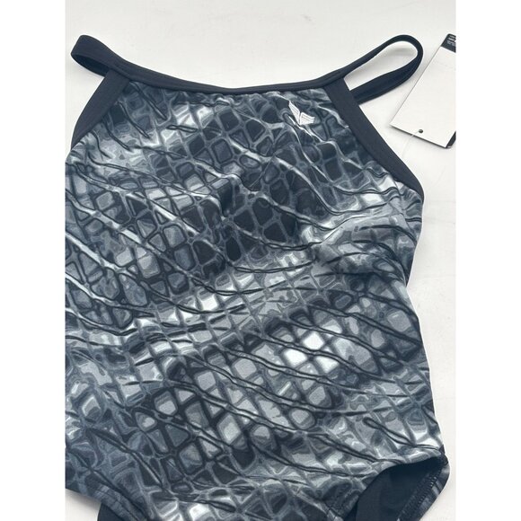 TYR GIRLS’ DIAMONDFIT SWIMSUIT, SIZE 22 , Titanium - Picture 10 of 11